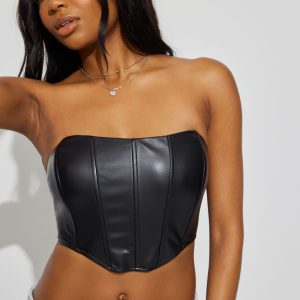 Karina Faux Leather Corset