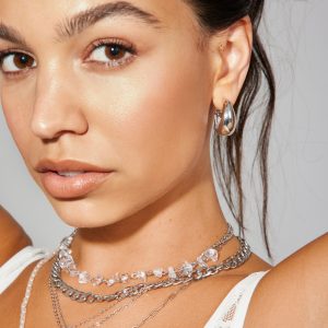 3 Pack Textured Hoop Earrings