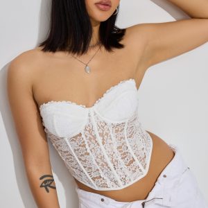 Chrishell Lace Mesh Bustier