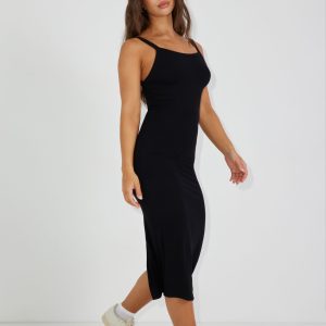 Naomi Low Back Midi Dress