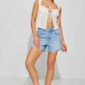Vintage Cut-Off Denim Short