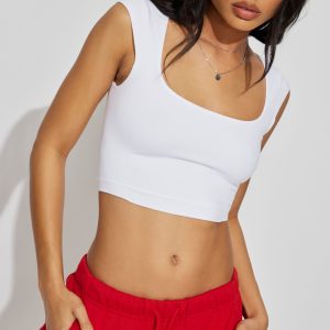 Square Neck Seamless Tee