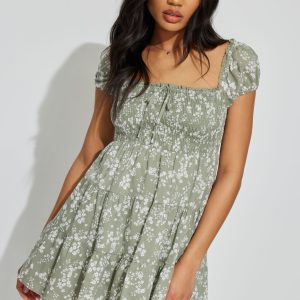 Alexis Smocked Flare Dress