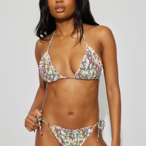 Side Tie Ruffle Bikini Bottom