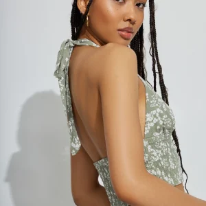 Ayla Smocked Halter Top