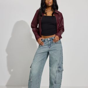 Low Rise Baggy Cargo Jeans
