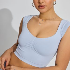 Seamless Cap Sleeve Top