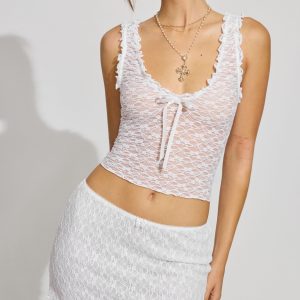 Micro Lace Skirt