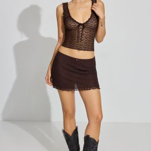 Micro Lace Skirt