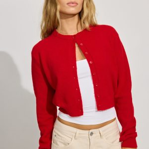 Spongy Button Up Cardigan