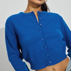 Spongy Button Up Cardigan