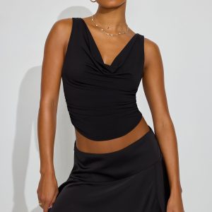 Satin Skort With Slit