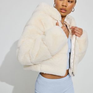 Faux-Fur Puffer Jacket