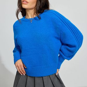 Spongy Loose Crewneck Sweater