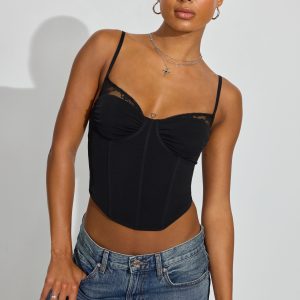 Sabrina Peek-A-Boo Bustier Top
