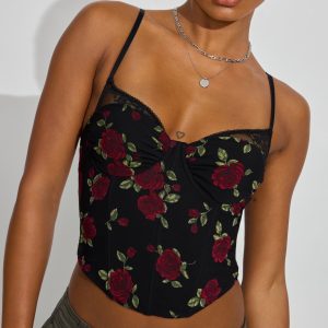 Sabrina Peek-A-Boo Bustier Top