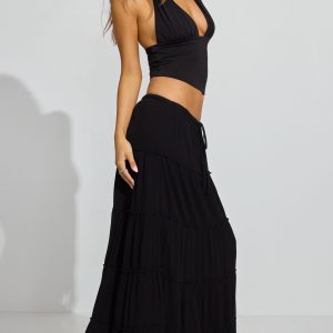 Tiered Maxi Skirt