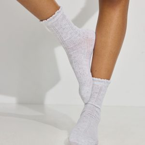 Pointelle Socks