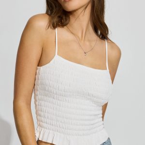 Open Back Smocked Cami Top