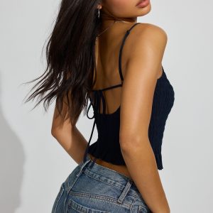 Open Back Smocked Cami Top