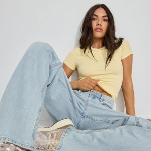 Rylee Ribbed Crewneck T Shirt