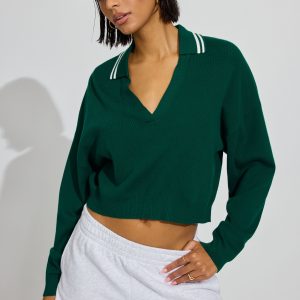 Cropped Boxy Polo Top