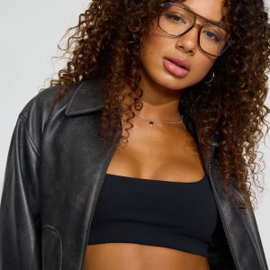 Retro Aviator Blue Light Readers